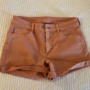 American Eagle Super Stretch Hi-Rise Shortie Coral